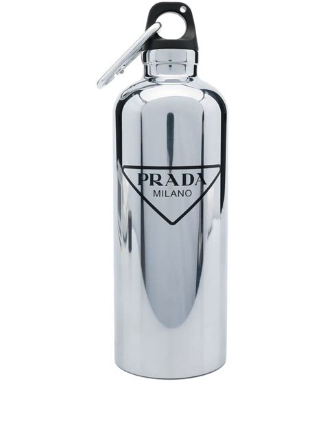 steel Prada water bottle